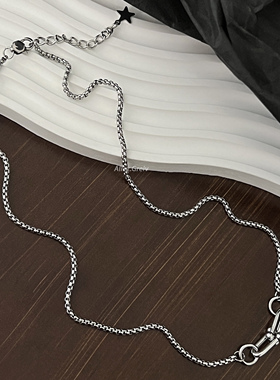 钛钢钛钢男生拼接吊坠项链