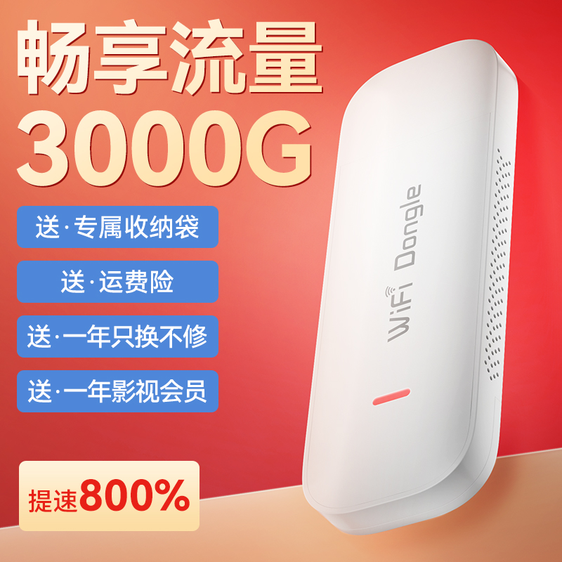 随身wifi2024新款移动无线wifi网络无限流量全国通用4g免插卡5g路由器宽带车载wilf官方旗舰店家用手机随时 - 图2