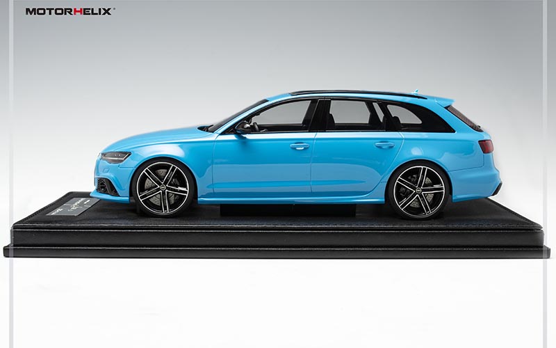 MOTORHELIX MH 1/18 奥迪 AUDI RS6  旅行瓦罐车树脂限量汽车模型 - 图1