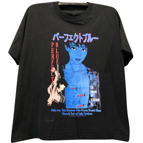 Perfect Blue未麻的部屋日系动漫今敏vintage复古纯棉男女短袖T恤 - 图3