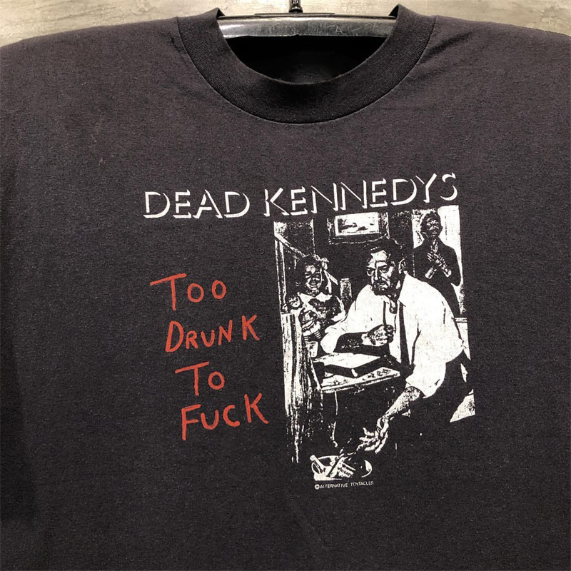 Dead Kennedys肯尼迪乐队欧美朋克摇滚短袖美式vintage复古T恤男 - 图0