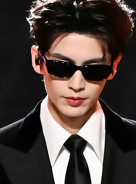 张凌赫同款墨镜男款痞帅高级感复古猫眼偏光防紫外线近视太阳眼镜