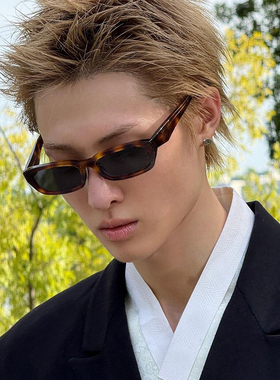 马丁同款小框时尚墨镜男长方形痞帅复古遮阳穿搭太阳镜方圆脸显瘦