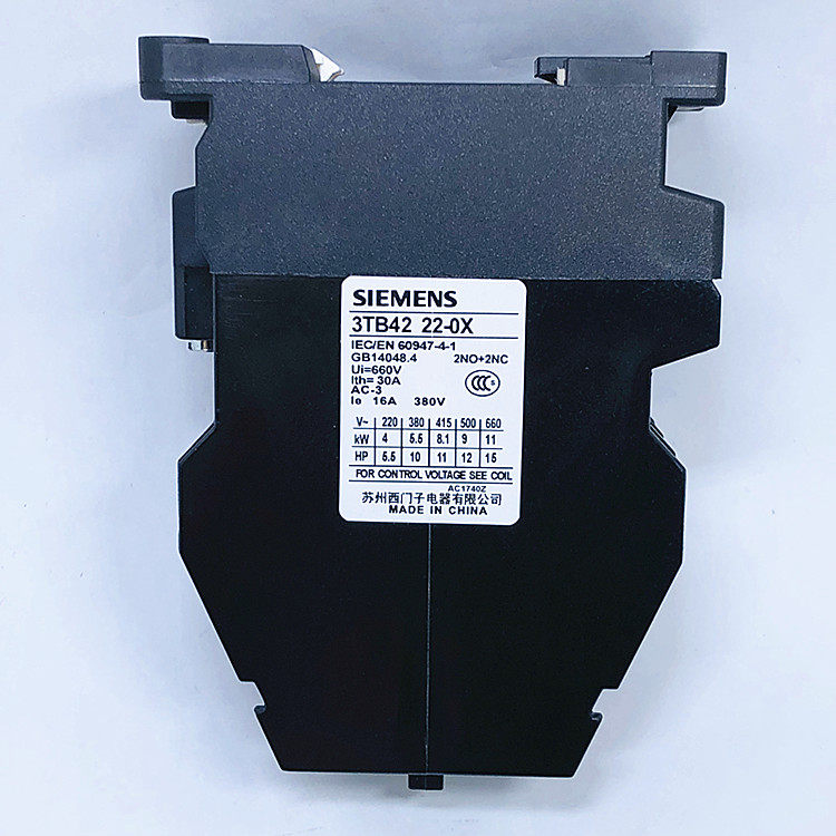 西门子3TB42 22E交流接触器 3TB4222-0XM0 电流16A 220V110v24v_虎窝淘