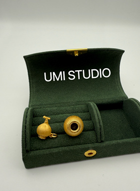 UMI家·轻珠宝/S925银镀k金·国潮新中式拉丝工艺可打开葫芦吊坠