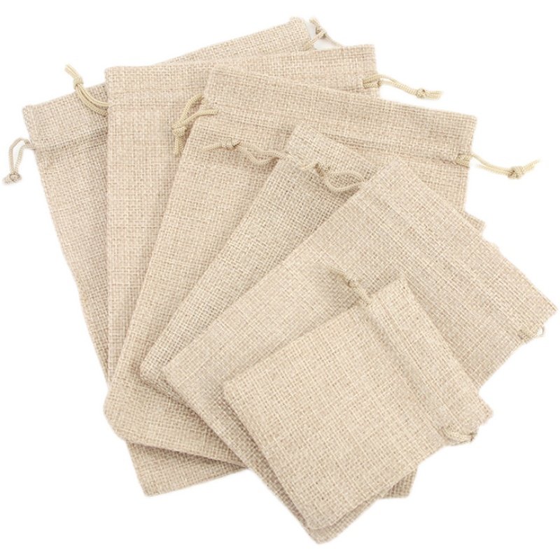 本色复古透气束口布袋咖啡渣包装袋保护袋药材香料空包袋麻布袋,淘宝优惠券,粉丝福利购,淘宝优惠卷