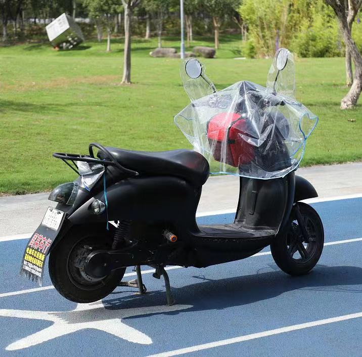 电动车摩托车车头中控防雨罩挡风电瓶车加宽防水罩通用神器骑行 - 图2