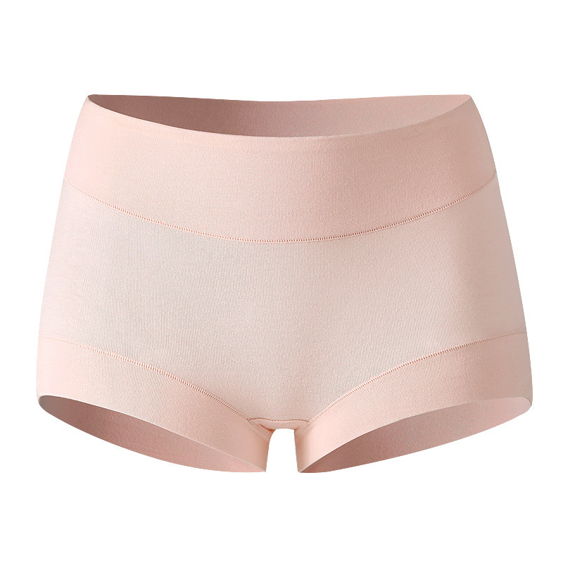 莫代尔女士纯棉中高腰收腹四角裤 莫代尔欣倪内裤