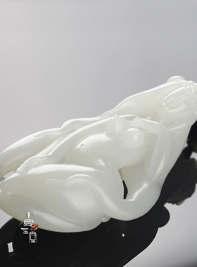 【良玉堂】95于田料裸女把件 极油润46克 海派作品