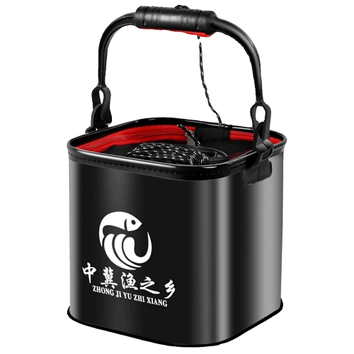 打水桶钓鱼户外手提可折叠小号鱼箱多功能水桶鱼护桶装鱼活鱼桶 - 图3
