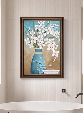 美式复古餐厅装饰画客厅卧室墙壁画欧式卫生间浴室免打孔防水挂画