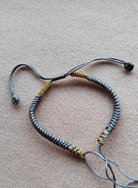 金刚结红绳手链锦纶diy手工女