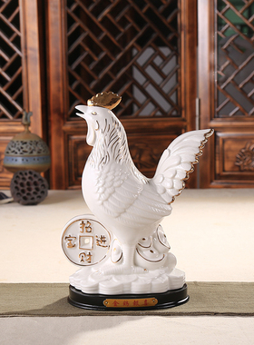 动物陶瓷12十二生肖鼠牛虎兔龙蛇马羊猴鸡狗桌面招财家居送礼摆件