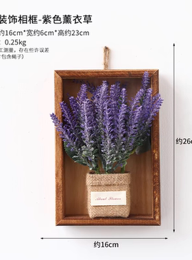 IMS风网红仿真绿植墙面假花餐厅酒店客厅墙壁相框挂饰遮丑神器