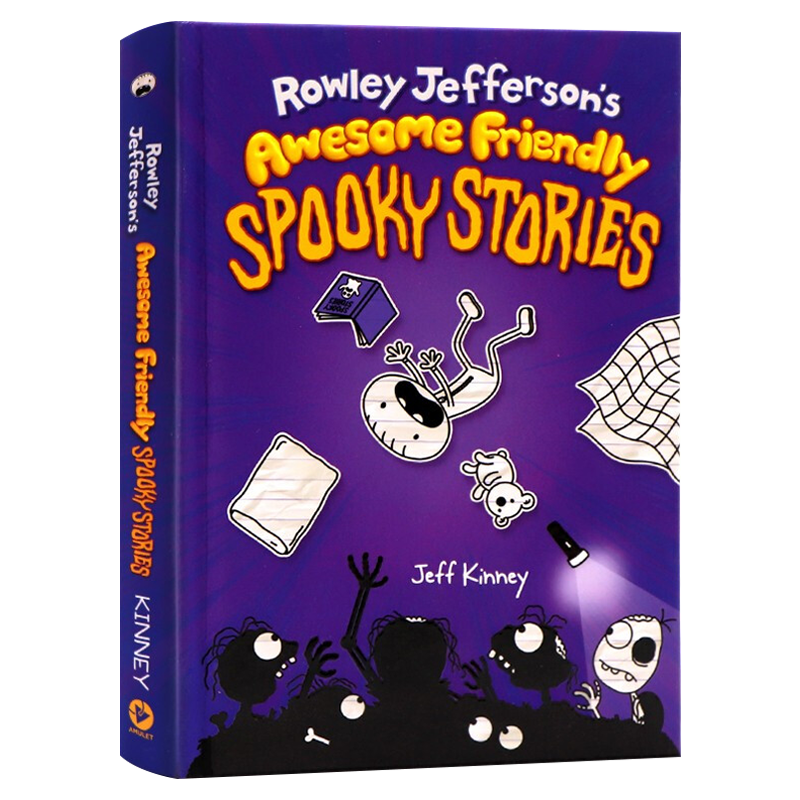 罗利杰斐逊恐怖故事集 英文原版 Rowley Jefferson's Awesome Friendly Spooky Stories 漫画故事 Jeff Kinney搭罗利杰斐逊历险记 - 图0