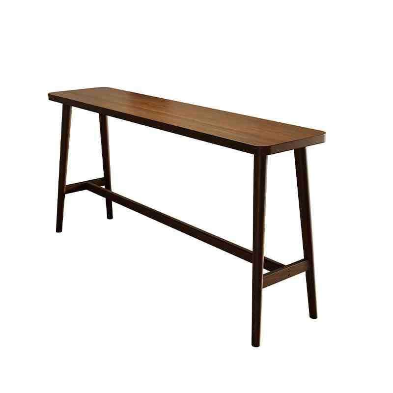 实木吧台桌椅组合简约办公吧台式餐桌家用小户型客厅靠墙高脚桌子,淘宝优惠券,粉丝福利购,淘宝优惠卷