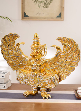 泰国金箔琉璃创意玄关桌面装饰品