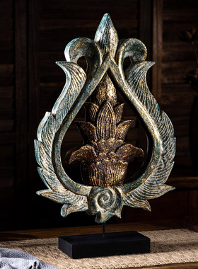 泰国东南亚风叶子形火焰工艺品