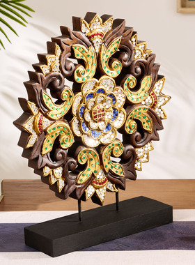 泰国木雕工艺品东南亚风格金箔