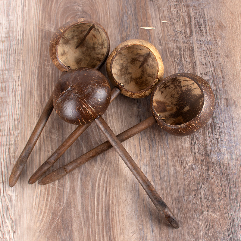 泰国椰壳瓢实木勺家用木瓢舀水舀米浇花spa茶道木质创意装饰古勺,淘宝优惠券,粉丝福利购,淘宝优惠卷