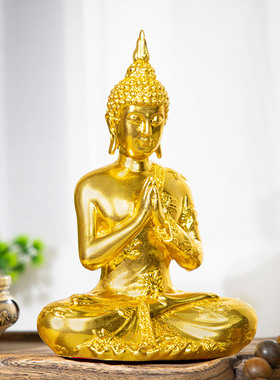 泰国木雕工艺品佛像摆件家居客厅