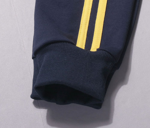 校服裤纯棉卫衣深蓝色运动校服裤儿童小学生宽松时尚园裤春秋冬款 - 图2