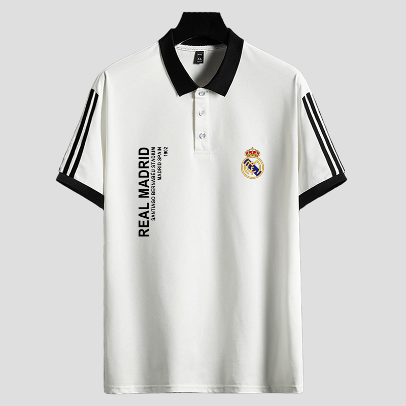 皇家马德里西甲皇马训练队服男装Polo衫Real Madrid短袖t恤足球服