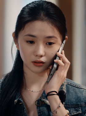 七根心简刘浩存木代同款项链女