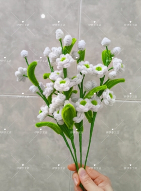 纯手工扭扭棒茉莉花(成品，非材料包)