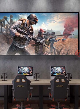 绝地求生和平精英装饰画吃鸡射击游戏PUBG挂画电竞房酒店网咖海报