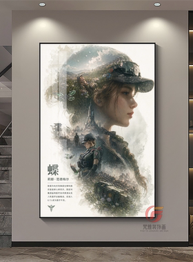 三角洲行动装饰画威龙红狼游戏挂画电竞房网咖卧室墙面晶瓷画壁画