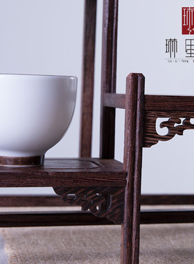 金匠大作红木实木紫砂壶架子茶具架置物架小博古架鸡翅木多宝阁展