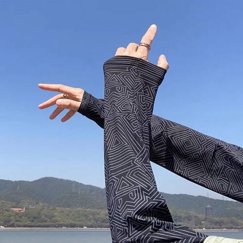 遮阳防晒面罩男士夏季全脸防紫外线冰丝防护骑行钓鱼骑车脖套围脖 - 图3