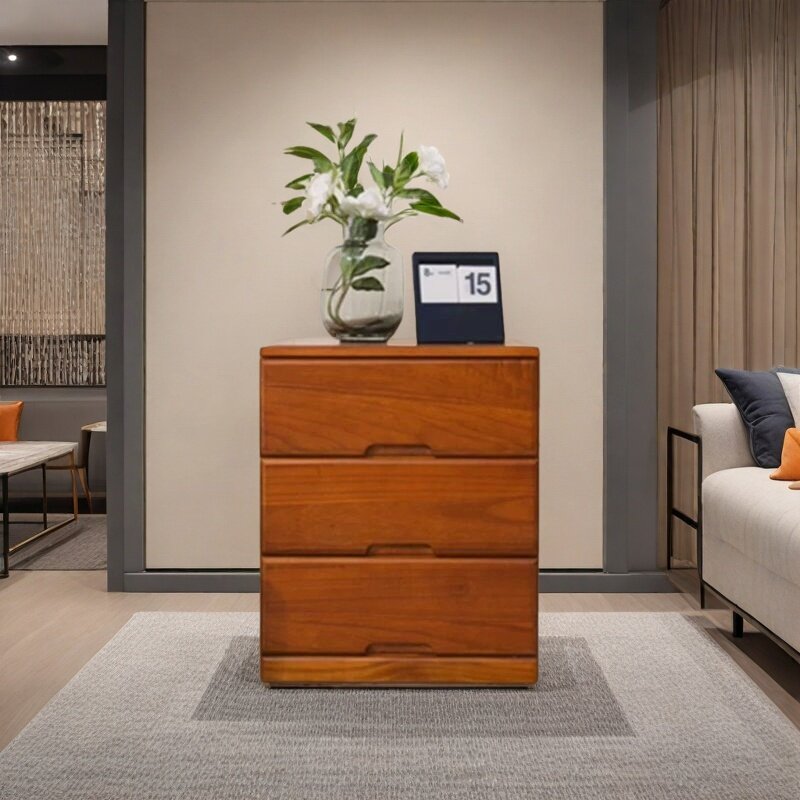 60cm深长实木抽屉式夹缝收纳柜家用多层五斗储物整理柜床头杂物柜,淘宝优惠券,粉丝福利购,淘宝优惠卷