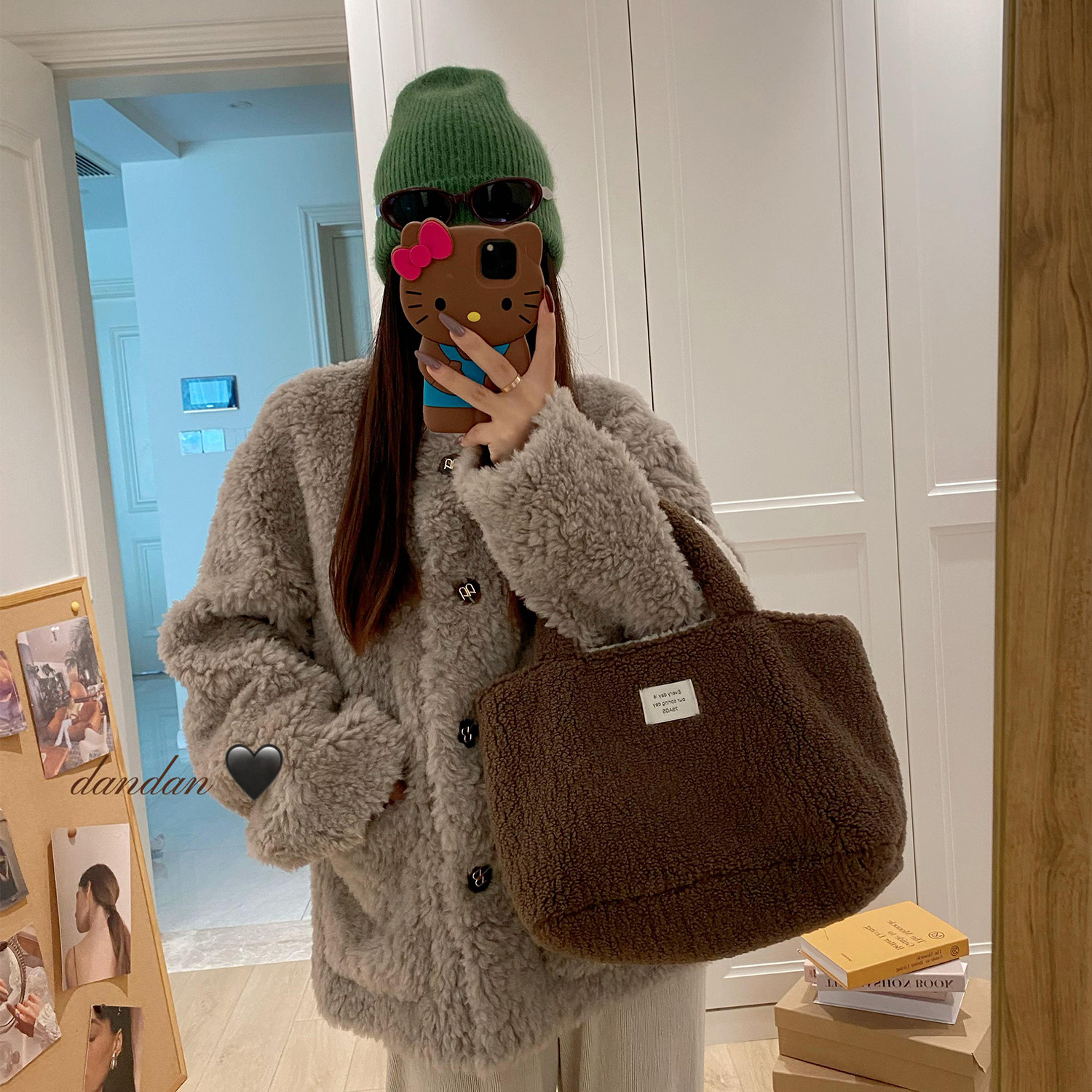 软软小绵羊/100羊羔毛皮毛一体简约宽松2025新款皮草毛毛外套女冬,淘宝优惠券,粉丝福利购,淘宝优惠卷