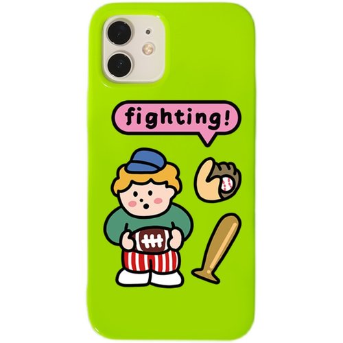 和风猫饭原创绿棒球小子适用16promax/iPhone15promax14promax13ProMax手机壳11苹果12硅胶X - 图1