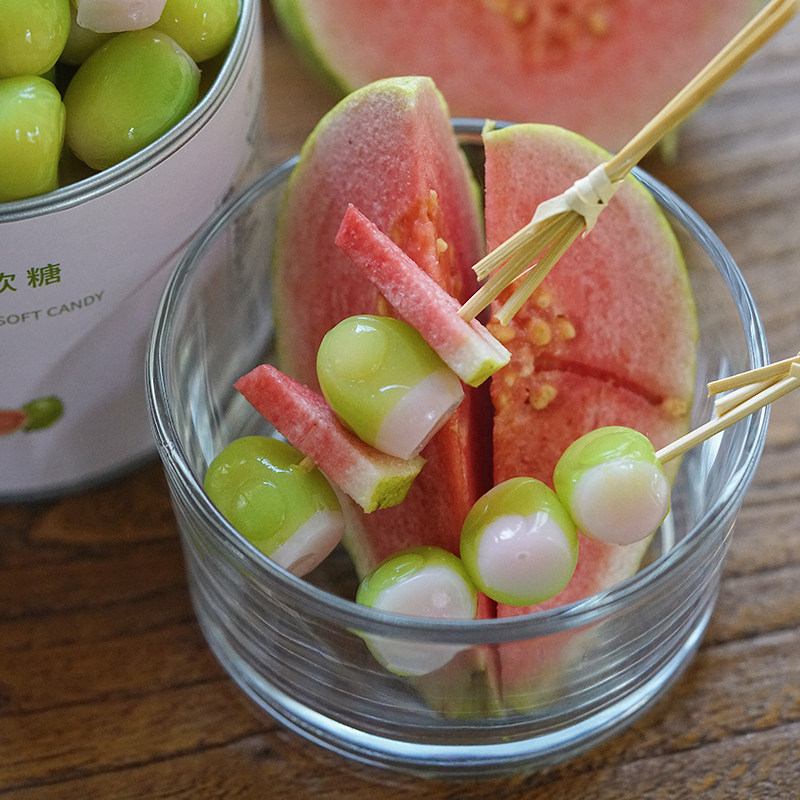 夏午三点 红心芭乐味剥皮软糖果汁橡皮糖水果休闲小零食糖果喜糖,淘宝优惠券,粉丝福利购,淘宝优惠卷