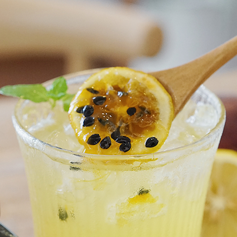 夏午三点蜂蜜柠檬百香果酱类冲饮图片_2