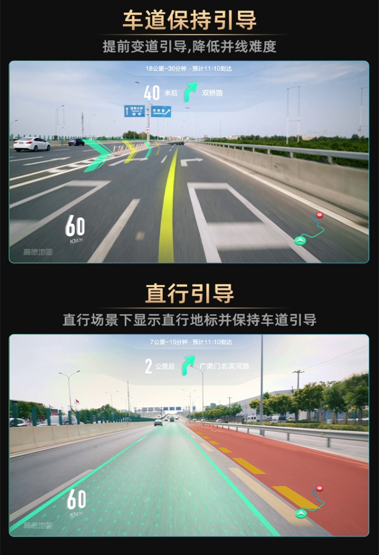AR实景导航北汽幻速H2V H6专用行车记录仪高清夜视智能流媒体ADAS-图1