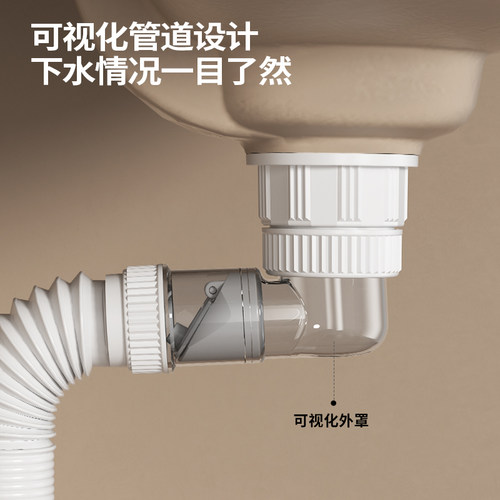 九牧面盆下水器套装洗手盆排水管套装防臭洗脸池墙排地排管道配件 - 图0
