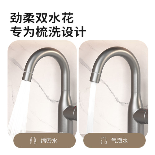 九牧旋转面盆龙头双水花家用浴室卫生间洗手洗脸台盆冷热水32686 - 图1