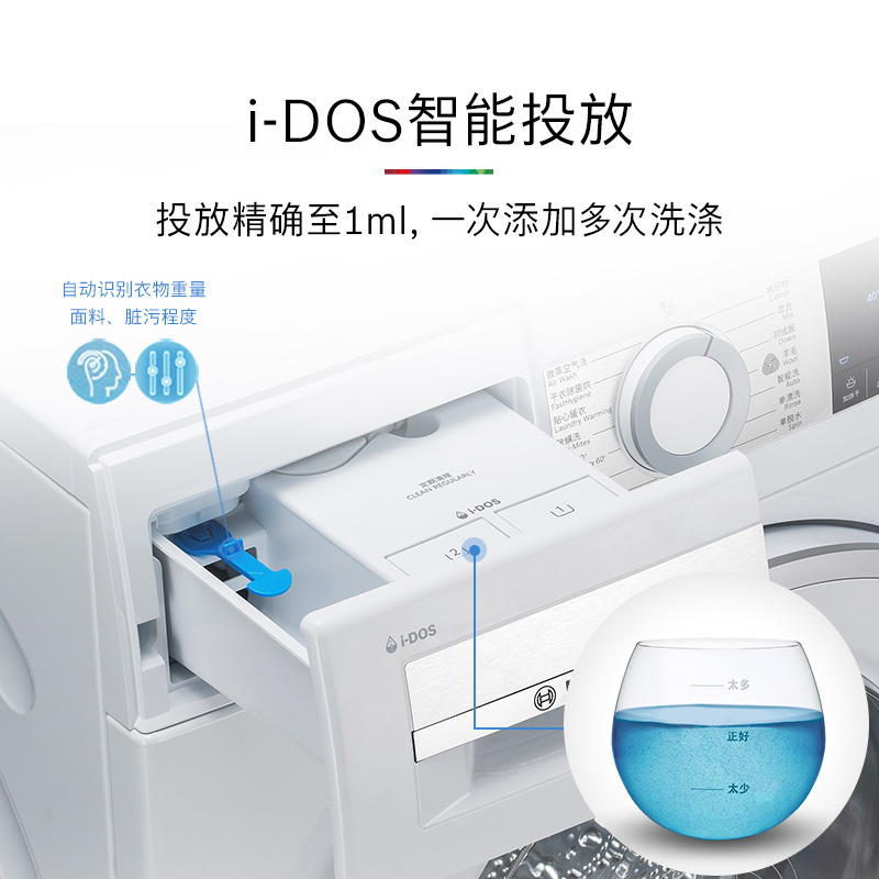 【以旧换新】博世4系智投10公斤全自动家用洗烘一体滚筒洗衣机A0A