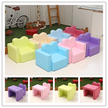 IIZZ Korea Childrens sofa combined dual-use multifunctional table and chairs Superman is back and triplets can be torn apart