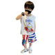 Ultraman Clothes Boys Summer Vest Set Handsome
