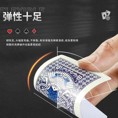 50副妖妃财记宾虹孔雀扑克牌56张金煌纸牌彩点加硬牌朴克便宜正品 - 图1