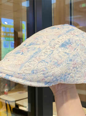 印花刺绣薄款鸭舌帽女春夏季逛街