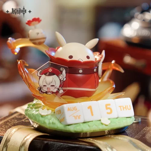 正版现货玩具原神提瓦特乐园发声摆件魈神子可莉特尔克西八音盒 - 图0