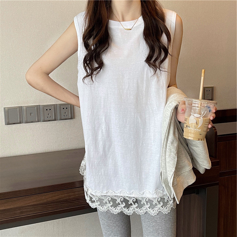 秋冬款胖mm300斤大码卫衣叠穿打底衫女蕾丝拼接宽松背心上衣ins潮,淘宝优惠券,粉丝福利购,淘宝优惠卷