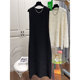 Summer ຂະ​ຫນາດ​ໃຫຍ່​ພິ​ເສດ 300 pounds loose bubble round neck skirt ຍາວ​