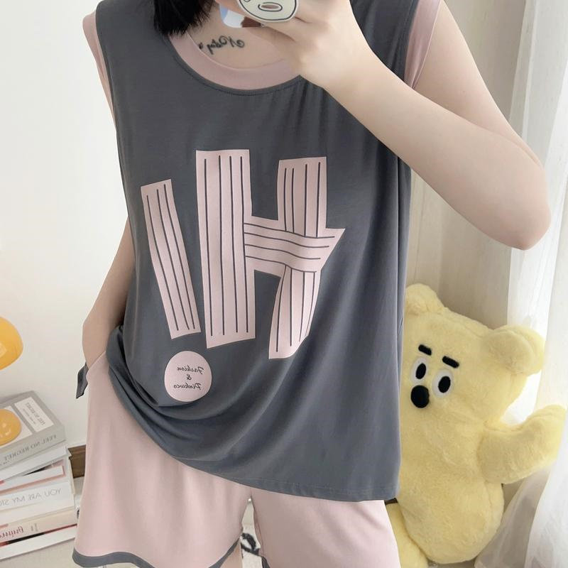 胖MM300斤大码宽松薄款无袖背心高腰短裤外穿运动休闲两件套装女,淘宝优惠券,粉丝福利购,淘宝优惠卷